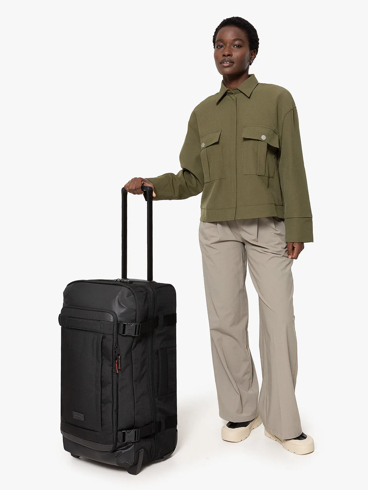 EASTPAK | Reisetrolley Tranverz M Cnnct Accent Grey4 | 
